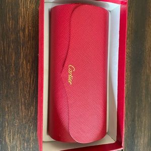 Never worn Cartier gold and brown sunglasses